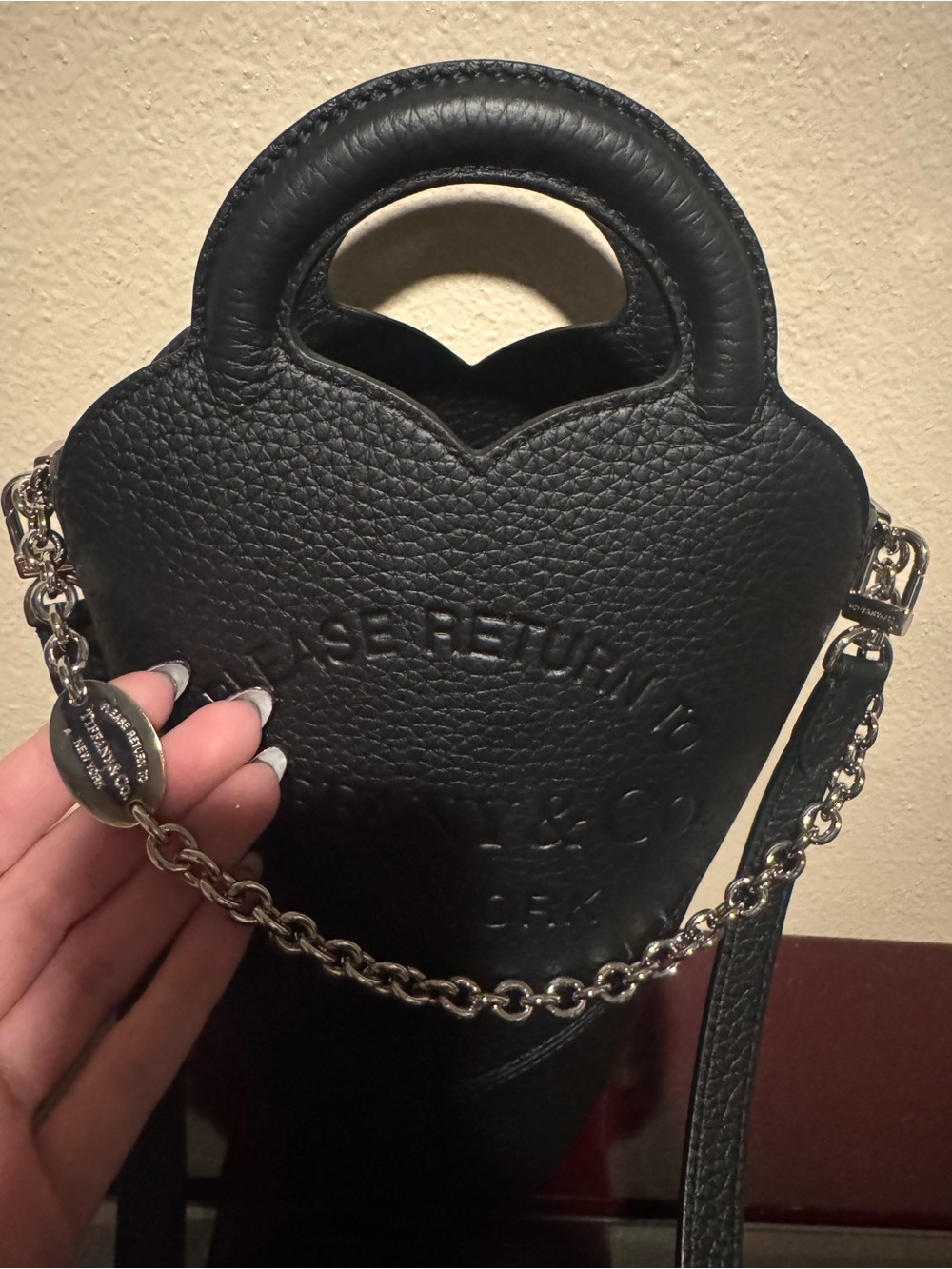 Authentic Tiffany & Co. Return to Tiffany Handbag in Black - Picture 7 of 9